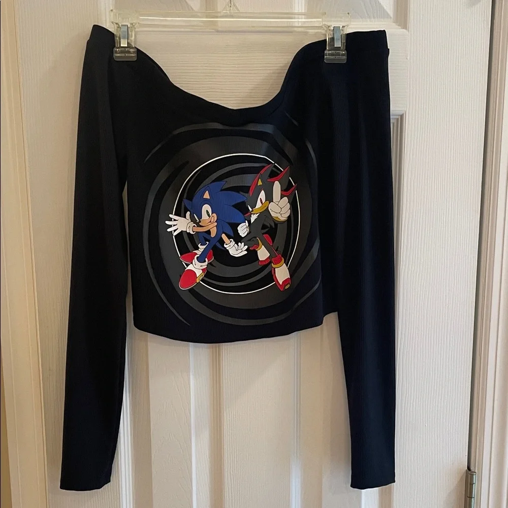 Sonic The Hedgehog Sonic & Shadow Girls Long-Sleeve Top - Picture 3 of 5